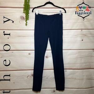 Theory Rayla Basis Navy Ankle Slim Fit Pants S